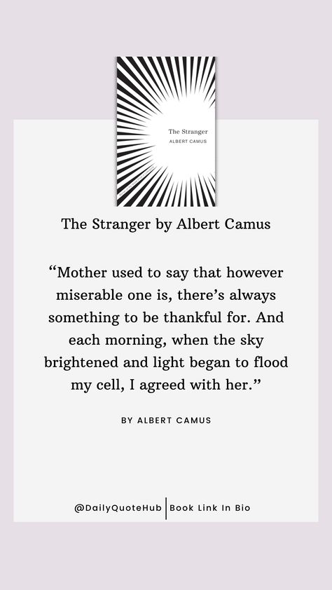 The Stranger by Albert Camus is a classic existential novel published in 1942. It follows Meursault, a dispassionate man whose life takes a dramatic turn after he commits a murder. The novel explores themes of absurdity and isolation. Books Link In Bio If You want to buy 🙏🙏 #quotes #philosophy  #Existentialism #AlbertCamus #ClassicLiterature #Absurdism #TheStranger Meursault The Stranger, The Stranger Quotes Camus, Albert Camus Quotes Philosophy, The Stranger Quotes, Absurdism Quotes, Existentialism Quotes, The Stranger Albert Camus, Stranger Quotes, Quotes Philosophy