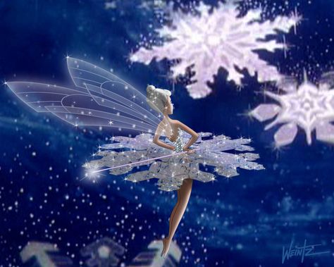 Fantasias Snowflake Fairy by snowsowhite.deviantart.com on @deviantART Snowflake Fairy, Disney Fantasia, Fantasia Disney, Fantasy Ideas, Winter Fairy, Snow Flakes, Fairy Magic, Fairies Elves, Fantasy Fairy