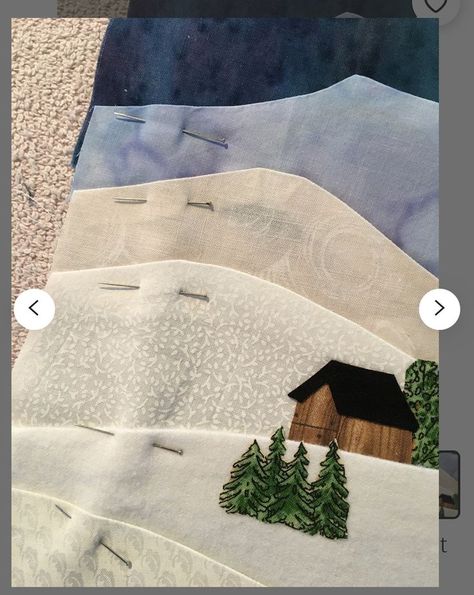 Colchas Quilting, Landscape Art Quilts, Appliqué Quilts, Pattern Landscape, Landscape Quilt, Fabric Postcards, Landscape Quilts, Picture Quilts, Applique Quilting