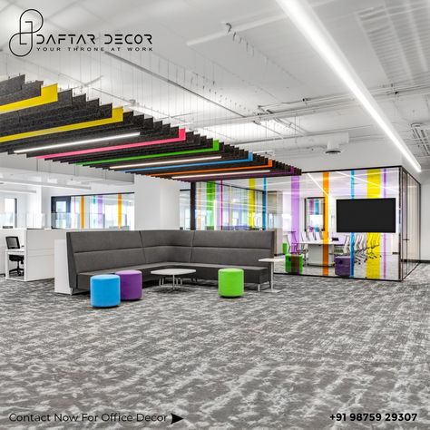 Brighten up your office with @daftardecor! 😍 We bring you dynamic and lively workspace designs that keep you motivated and energized. Our setups are fun and practical, making your workspace a great place to work and thrive. 🌈🏢 Why choose Us:- 👇 - Easy and Transparent Pricing - Personalized Designs - Best Quality Material Used - Expert Designing Team #designtrends #officemakeover #creativeoffice #officevibes #VibrantDesign #CreativeWorkspace #vibrant #vibrantart #vibrantcolors #interiordesig... Fun Office Design Work Spaces, Fun Office Design, Interior Desig, Senior Project, Great Place To Work, Creative Workspace, Space Interiors, Office Makeover, Cool Office