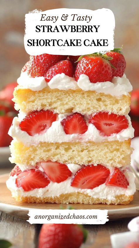 Strawberry Cake With Box Cake, Strawberry Cake Ideas Birthdays, Strawberry Shortcake Filling, Shortcake Recipe Homemade, Strawberry Shortcake Pound Cake, Strawberry Shortcake Wedding Cake, Shortcake Cake Recipe, Strawberry Shortcake Layer Cake, Strawberry Shortcake Birthday Cake