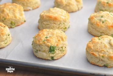 Recipes | Imperial Sugar Green Onion Biscuits, Coconut Quick Bread, Onion Biscuits, Banana Cream Cheese Muffins, Pumpkin Empanadas, Puff Pastry Cream Puffs, Cream Cheese Muffins, Easter Desserts, Sweet Dough