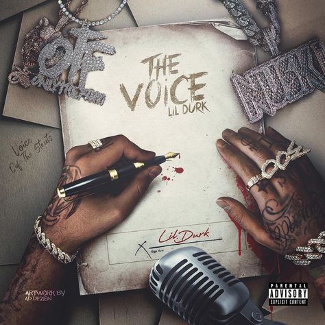 AD Dezign on Instagram: “@lildurk - "The Voice" 🎙 • Designed by AD Dezign. - First type of artwork like that where I used my actual hands photos! (I know it might…” Lil Durk Artwork, Lil Durk Album Cover Poster, Lil Durk Album Cover, Storm Wallpaper, Rap Album Covers, Oneplus Wallpapers, Hands Photos, Music Poster Ideas, Old School Fashion