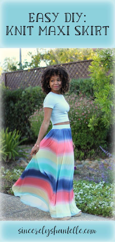 Sew A Maxi Skirt, Long Skirt Diy Pattern, Easy Plus Size Skirts To Sew, Plus Size Maxi Skirt Pattern Free, Maxi Dress To Skirt Diy, Knit Skirt Sewing Pattern, Long Skirts Patterns, Easy Maxi Skirt Pattern, Knit Maxi Skirt Pattern