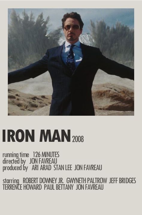 thea's poster Iron Man Movie Poster, Iran Man, Marvel Polaroid, Avengers Movie Posters, Iron Man Poster, Movie Character Posters, Minimalist Polaroid Poster, Iron Men 1, Marvel Movie Posters