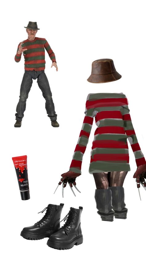 Freddy as a baddie Freddy Krueger Costume, Fantasias Halloween, Cute Costumes, Freddy Krueger, Halloween Looks, Cool Halloween Costumes, Halloween Outfits, Dress To Impress, Lilac