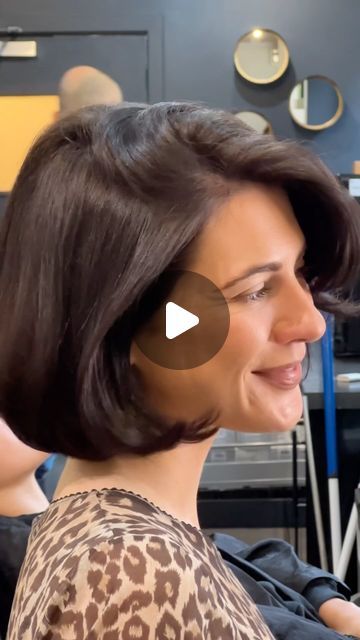 Annie Redman on Instagram: "Watch me cut Mollies hair in to a bob! 
All products used @larrykinghaircare 
Use code ANNIE15 for 15% off at 
https://larrykinghair.com/collections/all

#oldmoneybob #bobhaircut #bobhairstyles #hairtutorial #hairtransformation #hairideas #hairinspiration #brunettebob #hairbrained #haircuts" Brunette Bob Wedding Hair, Beveled Bob Haircut, Old Money Bob Haircut, Bob Cut Tutorial, Old Money Bob, Easy Bob Hairstyles, Swing Bob Haircut, Low Taper Fade Haircut, Shaggy Bob Haircut