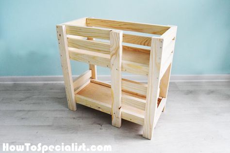 Diy Doll Bunk Bed, Doll Bed Diy, Best Doll House, Doll House Diy, Doll Bunk Beds, Woodworking Plans Toys, Bunk Bed Plans, Modern Bunk Beds, Diy Bunk Bed