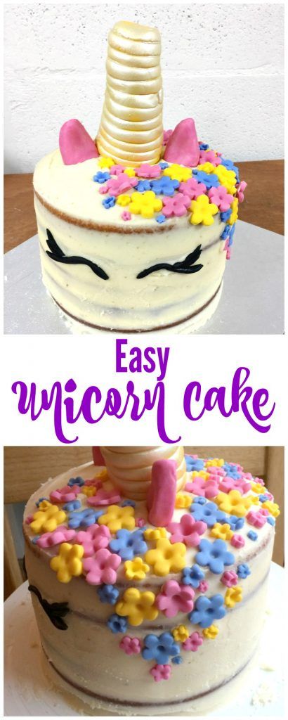 Easy unicorn cake recipe - a UK recipe for a simple unicorn cake perfect for children's birthday parties - unicorns are real! Diy Unicorn Birthday Cake, Diy Unicorn Cake, Easy Unicorn Cake, Unicorn Cake Pops, Savory Cakes, Uk Recipes, Unicorn Birthday Cake, Unicorn Cake Topper, Salty Cake