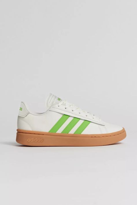 adidas Grand Court Alpha Sneaker | Urban Outfitters Adidas Lace, Adidas Grand Court Alpha, Sneakers Slippers, Adidas Grand Court, Quoi Porter, Fresh Sneakers, Adidas Sneakers Women, Christmas 2023, Low Top Sneakers