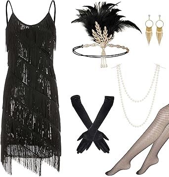 Gatsby Outfits, Gatsby Outfit, Flapper Costume Halloween, 20s Costume, Flapper Halloween, Sequin Accessories, Flapper Party, Gatsby Headpiece, Gatsby Costume