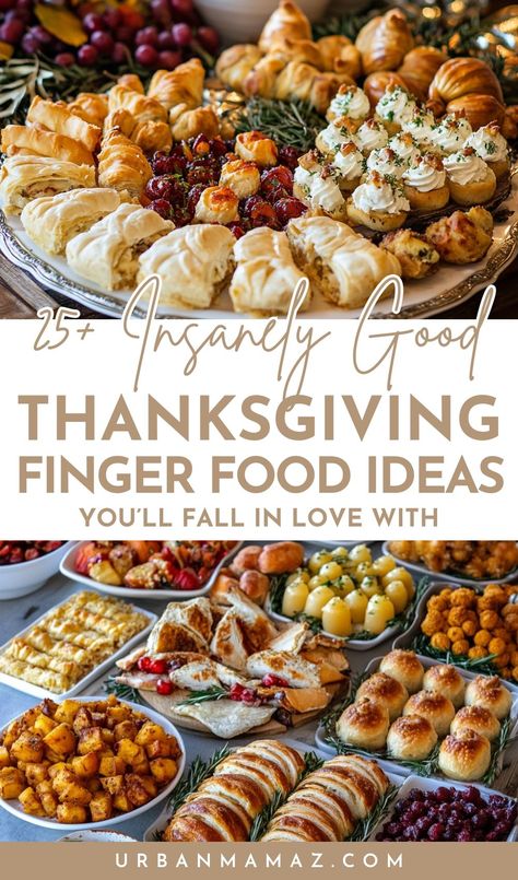 Looking for insanely good Thanksgiving finger food ideas you'll fall in love with? Check out this list of top 25+ Thanksgiving finger food ideas we're crushing on. Thanksgiving Comfort Foods, Thanksgiving Foods Easy, Lunch Ideas For Crowd Families, Best Friendsgiving Recipes, Snacks For Gathering, Parade Food Ideas, Lunch Finger Food Ideas, Finger Food For Thanksgiving, Thanksgiving Traditions For Couples