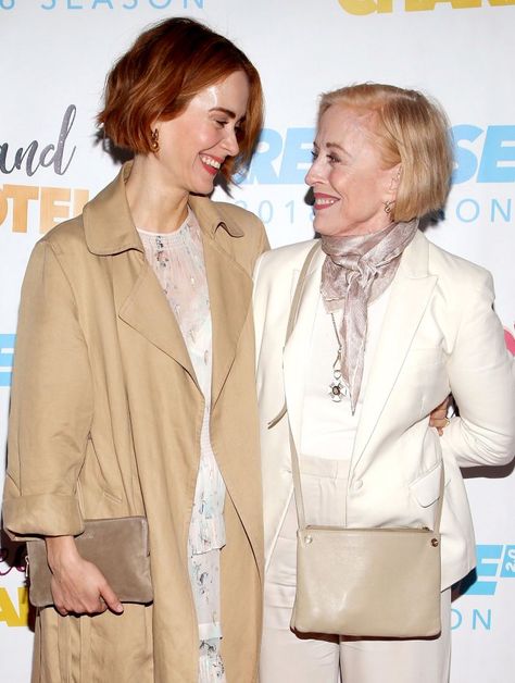 Holland Taylor: Sarah Paulson Is 'at the Center of My Life’ Janet Mcteer, Sandra Bernhard, Holland Taylor, Sweet Charity, Sarah Paulson, Love Wins, Middle Aged Women, Vanity Fair Oscar Party, So In Love