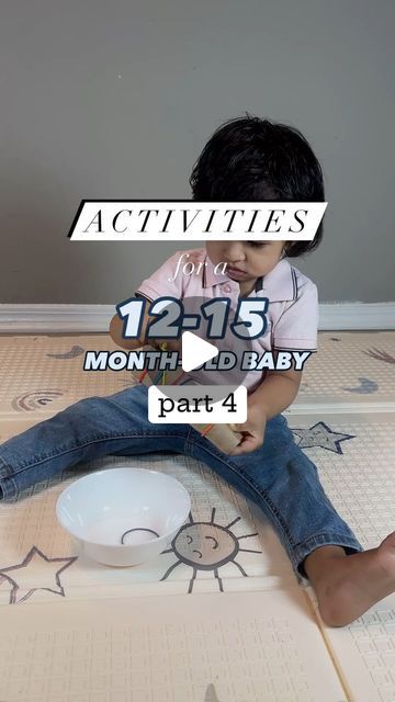 Aahana · Montessori, Baby Activities, & Recipes on Instagram: "Edit: Do check part 1 - 3

Wait for the end to see her cute expression.

These activities will help in fine motor, gross motor, cognitive, sensory, and speech development.

Which is your LO’s favorite activity from the list? Do you want more activities?

Follow @aahana_chopra for activities, recipes, and hacks. 

The 12 to 15-month timeframe is a general guideline, and it’s important to remember that every child is unique and may progress at their own pace.

🔴Make sure to supervise your child closely to prevent them from putting bands in their mouth." Early Years Activities 4-5, Montessori Activities For 18months Old, Gross Motor Activities For Babies, Cognitive Activities For Toddlers, Baby Montessori Activities, Gross Motor Activities For Toddlers, Young Toddler Activities, Montessori Baby Activities, Favorite Activity