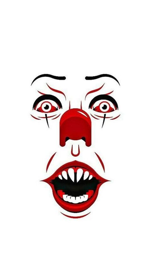 clown pennywise Pennywise Wallpaper, Horror Crafts, Horror Drawing, Pennywise The Dancing Clown, Halloween Rocks, Scary Clowns, Horror Movie Art, Horror Icons, Halloween Drawings