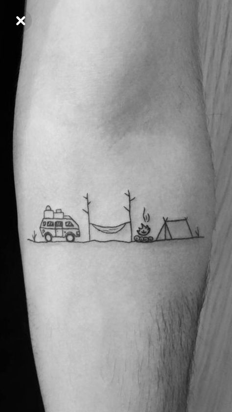 Vw Tattoo, Adventure Tattoo, Travel Images, My Happy Place, Happy Place, Motorhome, Triangle Tattoo, Geometric Tattoo, Tatting