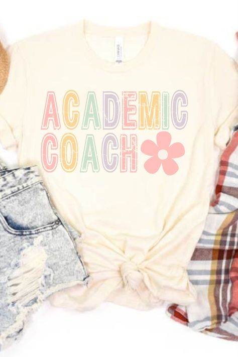 Academic Coach Shirt, Academic Coach Shirt, Coach Appreciation Gift, Education Coach Shirt,Gift for Academic Coach,First Day Of School Shirt Academic Coach, Coach Appreciation, Coach Shirt, Coach Shirts, Pretty Leaf, Team Coaching, Autumn Aesthetic, Retro Shirts, Shirt Collection