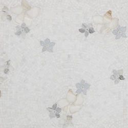 Sakura Bianco Dolomiti Mosaic Floral Mosaic Tile, Unsanded Grout, Room Visualizer, Luxury Tile, Floral Mosaic, Artistic Tile, Stone Mosaic Tile, Tile Crafts, Floral Tiles