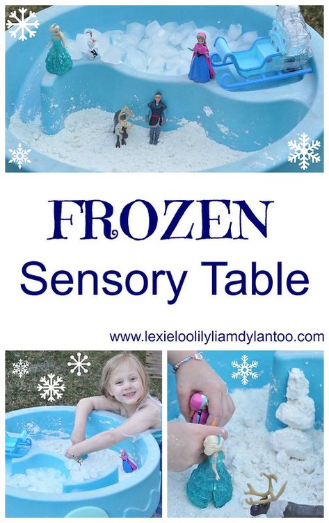 Our Five Ring Circus: Frozen Sensory Table Frozen Birthday Activities, Frozen Classroom, Frozen Birthday Games, Frozen Activities, Frozen 3rd Birthday, Frozen Party Games, Elsa Birthday Party, Disney Activities, Motherhood Lifestyle