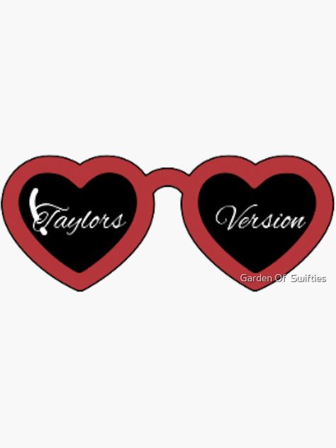 Taylor Swift Red Lip, Taylors Version Sticker, Taylor Red, Taylors Version, Red Sunglasses, Taylor Swift Red, Red Lip, Red Lips, Taylor Swift