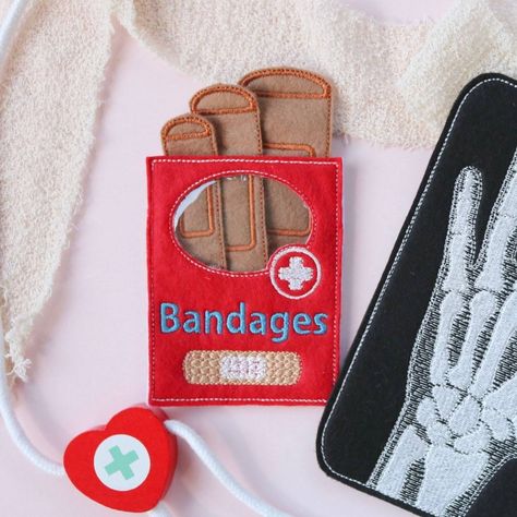 DIY Play Bandages Dramatic Play Preschool, Toy Theatre, Aesthetic Galaxy, Christmas Sewing Projects, Play Based, Preschool Activity, Play Based Learning, Dramatic Play, Christmas Sewing