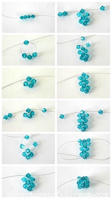 How to Make a Bead Cluster Ring and Earrings Earrings Bead, Beaded Earrings Tutorials, Beaded Earrings Diy, Beaded Jewelry Tutorials, Earring Tutorial, Homemade Jewelry, Handmade Wire Jewelry, Beaded Jewelry Patterns, Handmade Jewelry Diy