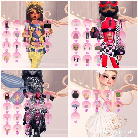 Drag Dresses, Bathroom Painting, Cute Iphone Wallpaper Tumblr, Dti Hacks, Roblox Ideas, Dti Ideas, Dti Fits, Aesthetic Roblox Royale High Outfits, Dti Outfits