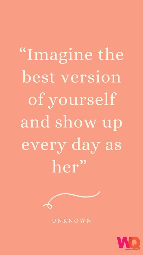 "Imagine the best version of yourself and show up every day as her" -Unknown #BestSelf #WomensQuarterly #WQMagazine Imagine The Best Version Of Yourself, Meaningful Love Quotes, Mindset Inspiration, Inspo Quotes, Best Version Of Yourself, 2024 Vision Board, 2024 Vision, Be The Best, Best Self