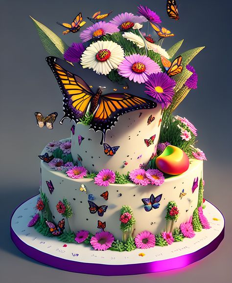 Fantasy cake digital AI creation Bear Recipes, Fantasy Cake, Beautiful Cake Designs, Flan Recipe, Birthday Cakes For Women, Gateaux Cake, Cakes For Women, Animal Cake, Crazy Cakes