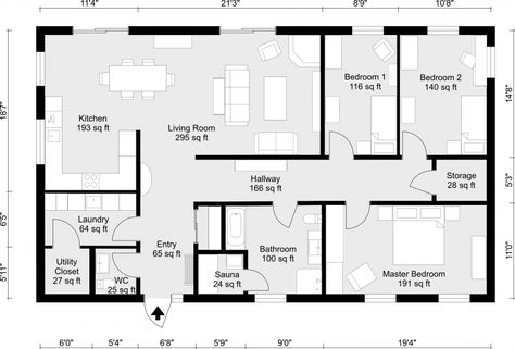 Create 2D Floor Plans easily with RoomSketcher. Draw yourself or order. Perfect for real estate, home design and office projects. High-quality for print & web. Up House Drawing, Home Plan Drawing, Floor Plan Sketch, Drawing House Plans, House Design Drawing, Simple Floor Plans, Bedroom Design Modern, Minecraft House Plans, 2 Bedroom House Plans