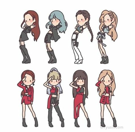 Blackpink Memes, Blackpink Poster, K Wallpaper, Kpop Drawings, Dessin Adorable, Pink Art, Kpop Fanart, Blackpink Photos, Black Pink Kpop