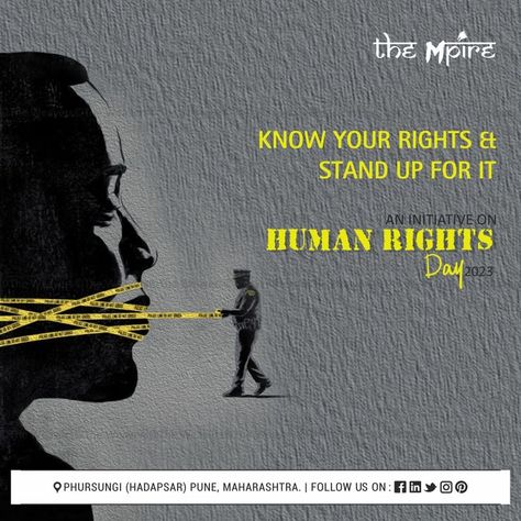 #humanrightsday #equality #freedom #peace #justice #theweavers #thempire #pune #property #realtyprojects #dream #dreamhome #hadapsar World Human Rights Day, Human Rights Day, Create A World, Creative Posters, Creative Ads, Together We Can, Pune, Human Rights, Social Media Post