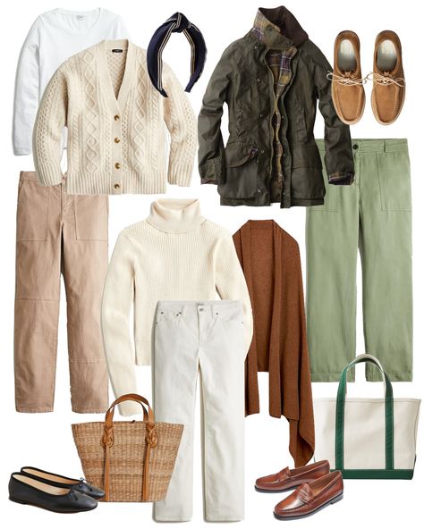 Casual Coastal Grandmother, Coastal Grandmother Style For Fall, Fall Beach Capsule Wardrobe, Coastal Grandmother Capsule Wardrobe Fall, Coastal Grandma Winter Fashion, Coastal Grandmother Aesthetic Fall, Coastal Grandmother Style Outfits, Coastal Grandmother Style Clothing, Grandmother Coastal Style