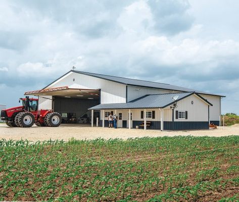 Metal Farm Buildings & Pole Barns | Steel Agricultural Buildings Cute Sheds, Outside Shed, Outside Sheds, Shed Blueprints, Agriculture Projects, Morton Building, Farm Shed, Company Building, Outdoor Structure