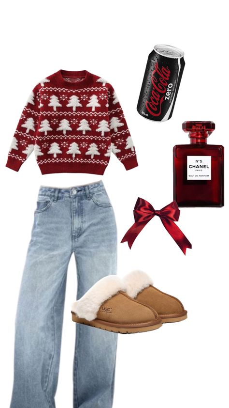 Ugly Sweater Outfits, Preppy Christmas Outfit, Ugly Christmas Sweater Outfit, Cozy Christmas Outfit, Christmas Sweater Outfits, Cute Christmas Outfits, Christmas Day Outfit, Christmas Outfits Women, Outfit Layout