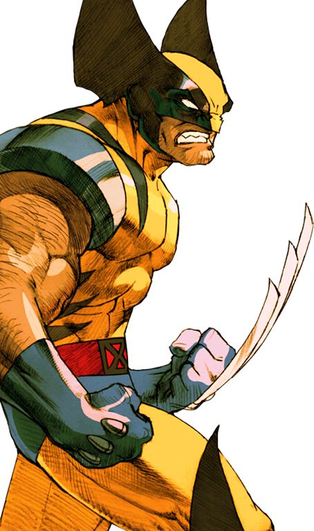 Capcom Characters, Capcom Vs, Marvel Wolverine, Wolverine Comic, Wolverine Art, The Wolverine, Capcom Art, Wolverine Marvel, Uncanny X-men