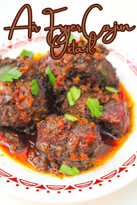 These Air Fryer Cajun Oxtails are super easy to make and they're marinated for more flavor! #airfryer #oxtail Air Fryer Desserts, Oxtail Recipes, Cooks Air Fryer, Easy Air Fryer Recipes, Recipes Air Fryer, Carnivore Diet, Easy Air Fryer, Quick Weeknight Meals, Cajun Seasoning