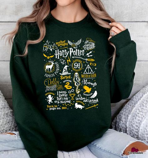 Harrry Potter Crewneck Sweatshirt, Wizard Hogwarts Shirt Check more at https://viralustee.com/product/harrry-potter-crewneck-sweatshirt-wizard-hogwarts-shirt/ Hogwarts Sweatshirt, Hogwarts Shirt, 2nd Christmas, Harry Potter Hoodie, Cumpleaños Harry Potter, Harry Potter Merch, Harry Potter Tshirt, Harry Potter Sweatshirt, Harry Potter Gif