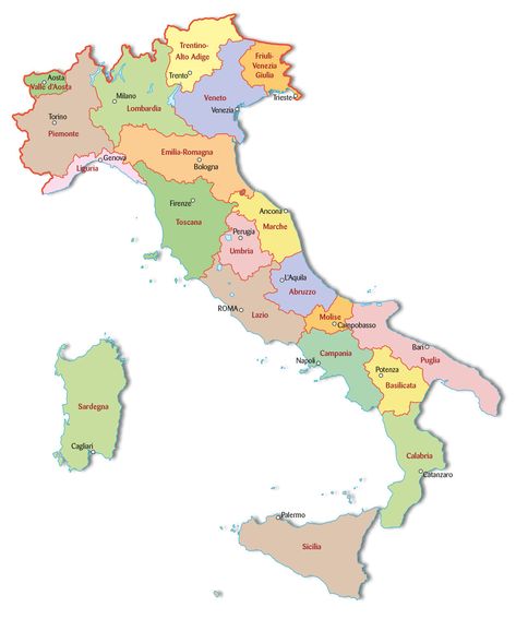 Cartoon Map, Italy For Kids, Map Of Italy, 5 Oceans, 7 Continents, World Geography, Italy Map, Oceans Of The World, Germany And Italy