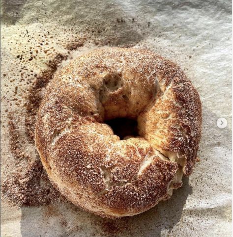 Easy Cinnamon Sugar Bagel - Taylor Likes Cinnamon Sugar Bagels, Greek Yogurt Bagels, Yogurt Bagels, Spiced Cashews, Buffalo Chicken Tacos, Diy Cinnamon, Feta Chicken, Salad Sauce, Coconut Almond