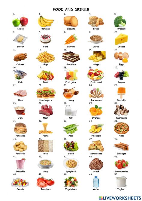 Food Groups Chart, Healthy Food Activities, Snack Pictures, Basic English Grammar Book, Teach English To Kids, Food Vocabulary, English Grammar Book, English Teaching Resources, Food Activities