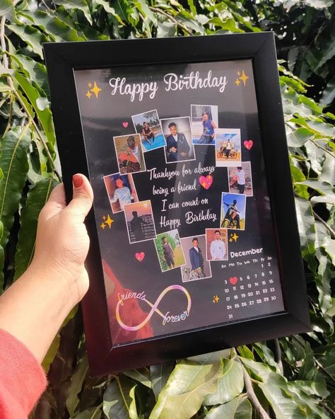 Gift For Boys Birthday, Photo Frame Ideas For Birthday Gift, Birthday Photo Frame Ideas, Photo Frame Design Ideas, Birthday Photo Frame Design, Birthday Frames Design, Photo Frame For Birthday, Boy Gifts Birthday, Photo Frame Ideas Handmade