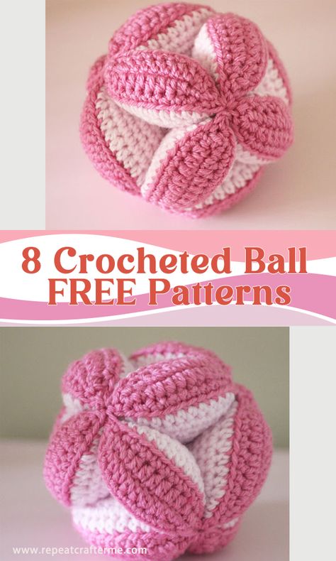 Crochet Sensory Toys, Amigurumi Ball, Crochet Baby Gifts, Repeat Crafter Me, Crochet Ball, Baby Ball, Crochet Baby Boy, Crochet Baby Toys, Simple Toys