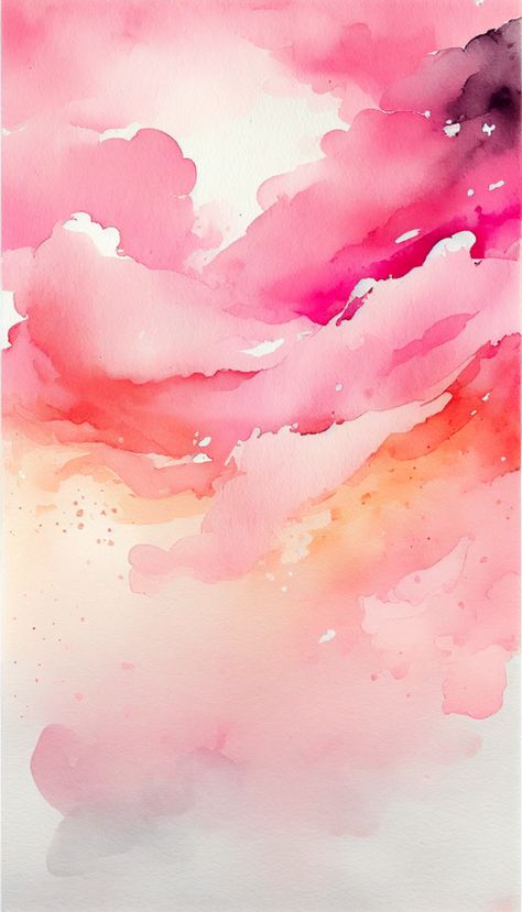 Phone Background Ideas, Watercolor Background Ideas, Watercolor Iphone Wallpaper, Watercolor Texture Backgrounds, Watercolor Ombre Background, Pink Watercolor Background, Murmuration Art, Backgrounds Ideas, Ombre Wallpaper Iphone