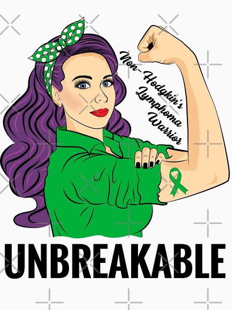 "Non-Hodgkin's Lymphoma Warrior Unbreakable Awareness" T-shirt by ZNOVANNA #Aff , #Affiliate, #Warrior, #Lymphoma, #Hodgkin, #Unbreakable Congenital Heart Defect, Survivor Gift, 22 December, Rare Disease, Dad Daughter, Strong Woman, Awareness Shirt, Green Ribbon, Gift For Women