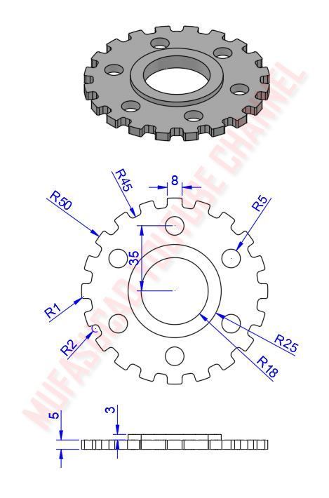 3D Modeling Reference Image 6-10 Catia Design Models, Cad Drawing Mechanical, 3d Modeling Reference, Autocad 3d Modeling, Sheet Metal Drawing, Autocad Isometric Drawing, Gear Drawing, Modeling Reference, Cad Cam Design