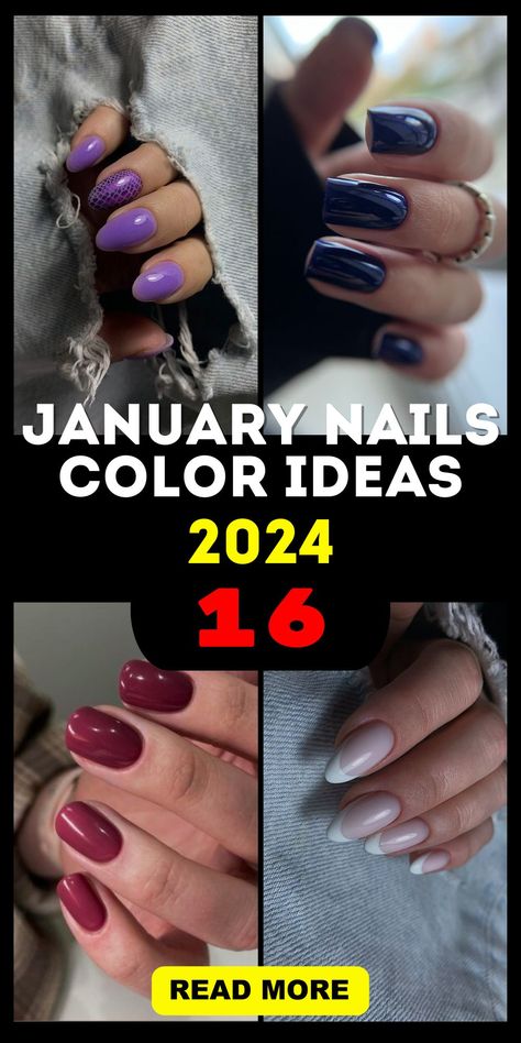 Chic and Trendy: January Nails Color 2024 16 Ideas Short Nails February, January Nail Colors, Nails February, January Nail Designs, Deep Red Nails, Dip Nail Colors, Popular Nail Colors, April Nails, Dip Nail