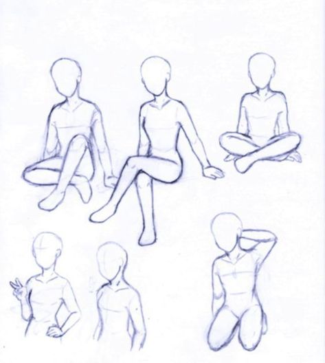 Drawing references (Not updating anymore) - Sitting - Wattpad Anime Show, Poses References, Guided Drawing, Body Drawing, Art Poses, Drawing Base, Drawing Poses, Drawing Reference Poses, Drawing Tips