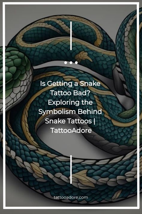 Having a snake tattoo often sparks curiosity about its symbolism. The meaning behind it is not merely black or white but rather layered with complexity and depth. It's more than just a symbol of something good or bad — the significance lies in personal interpretation and individual perception. Snake Shedding Tattoo, Small Snake Tattoos For Women, Egyptian Snake Tattoo, Pretty Snake Tattoo, Snake Stomach Tattoo, Snake Sleeve Tattoo, A Snake Tattoo, Snake Tattoo Meaning, Small Snake Tattoo