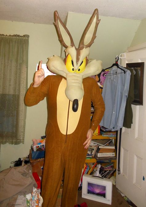 newwileesuit1 | Showing off my updated Wile E. Coyote costum… | wileyk2011 | Flickr Coyote Costume, Guess The Character, Wile E Coyote, Halloween Crafts For Kids, Halloween Crafts, Pluto The Dog, Crafts For Kids, Disney Characters, Halloween